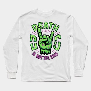 death is not the end pixel Long Sleeve T-Shirt